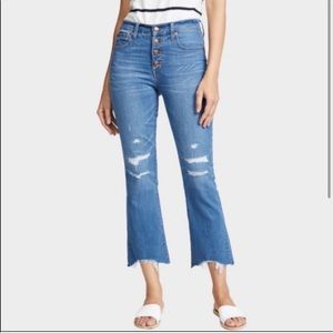 Madewell Cali Demi Button Fly Jeans High Rise size 10